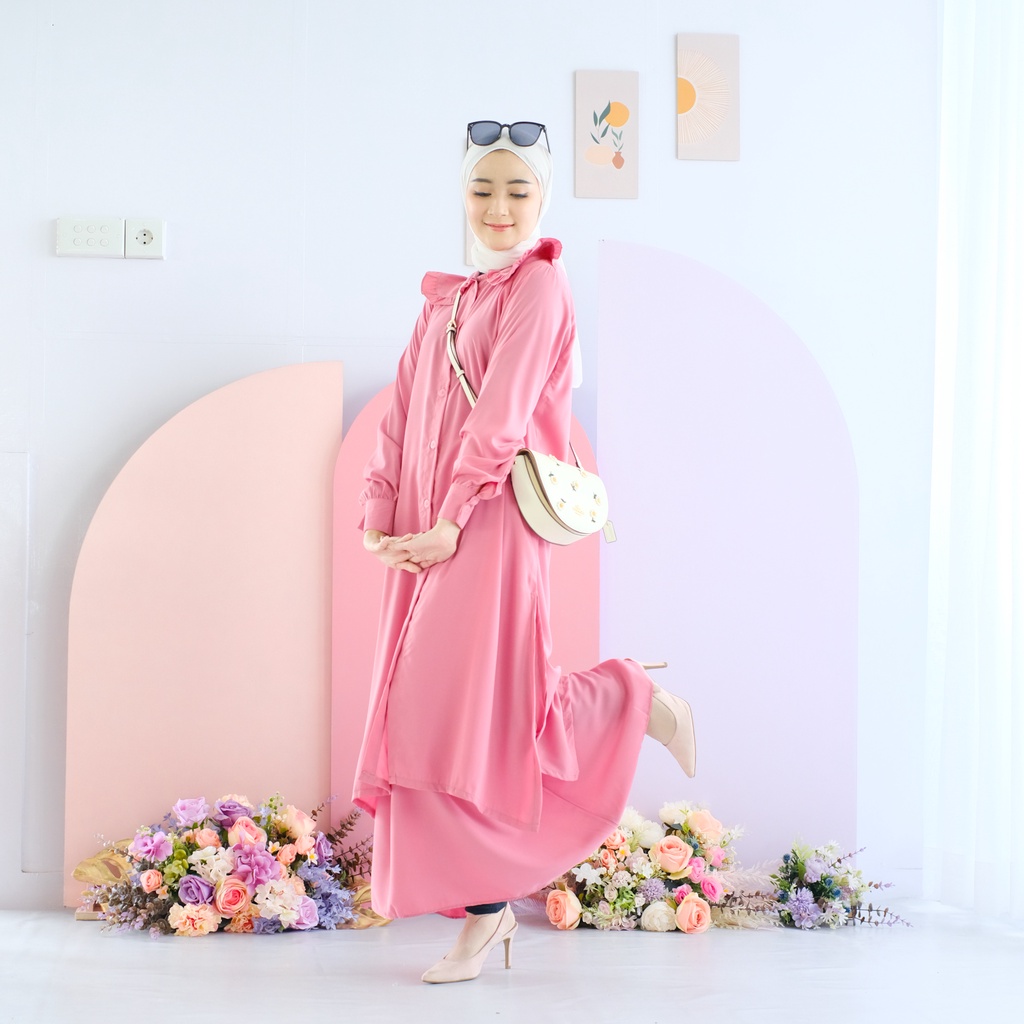 (MSB) ONE SET SAWANA OVERSIZE DAILY BUSUI TUNIK SET WOLFIS