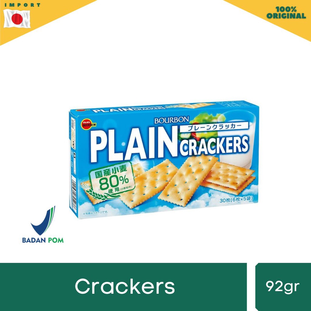 

Bourbon Plain Crackers - Biskuit Renyah