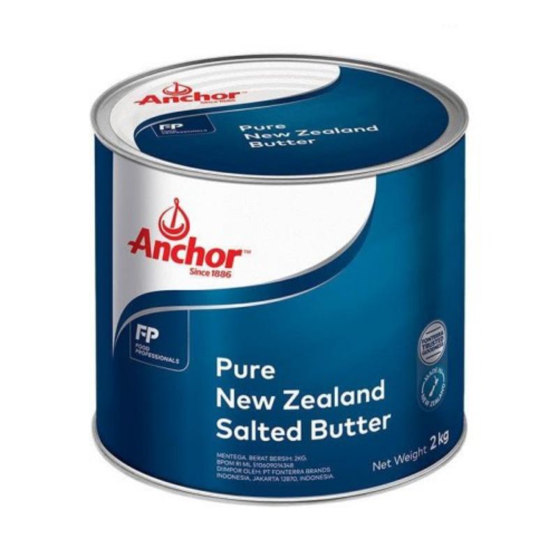 Anchor Pure New Zealand Salted Butter 2kg (repack) 100gr