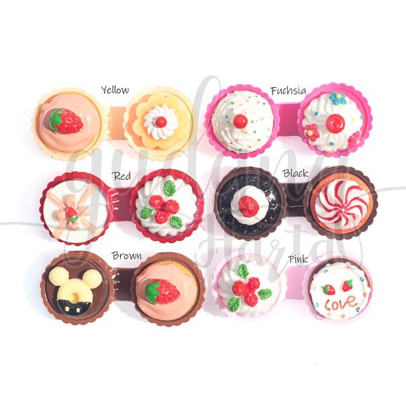 Kotak Softlens Motif Cupcakes Tempat Softlens Unik Motif Kue GH 502015