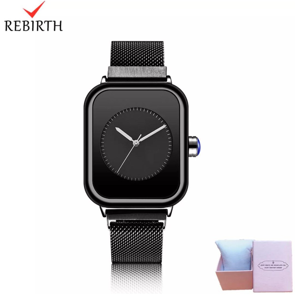 Best Seller  Jam Tangan Wanita Rebirth R6127 Tali Rantai Pasir Free Box