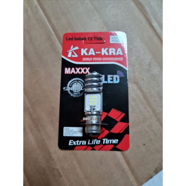 LAMPU LED DEPAN MOTOR LED 2 SISI  12 MATA UNIVERSAL MOTOR MIO SOUL GT, VARIO, BEAT