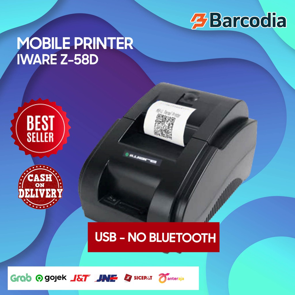 Printer Thermal Kasir 58mm IWARE Z-58D - USB Tanpa Bluetooth