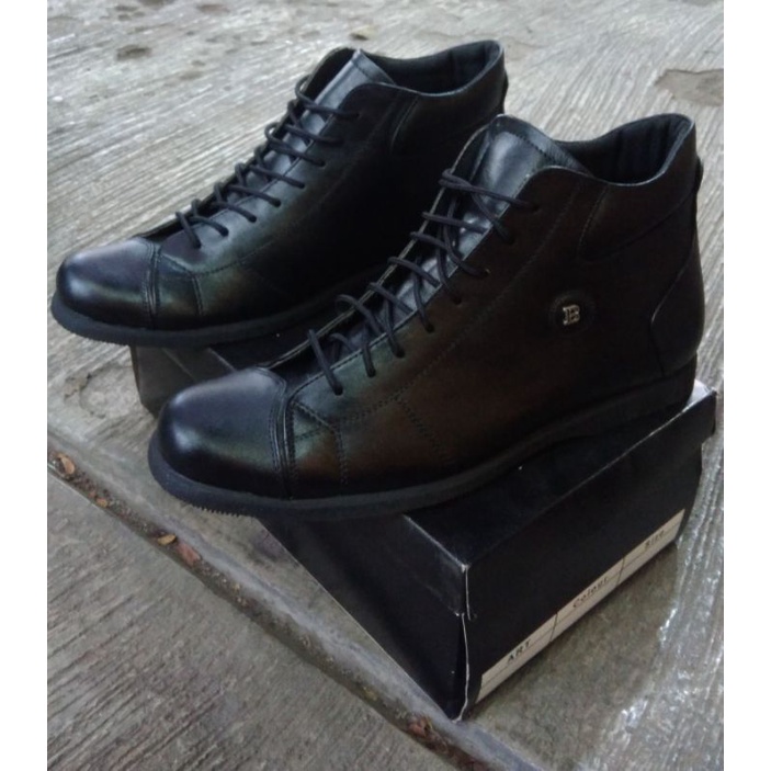 Sepatu Pria Low Boots Casual ASLI KULIT Oxford Style Original Bally Coklat Hitam size:38-42