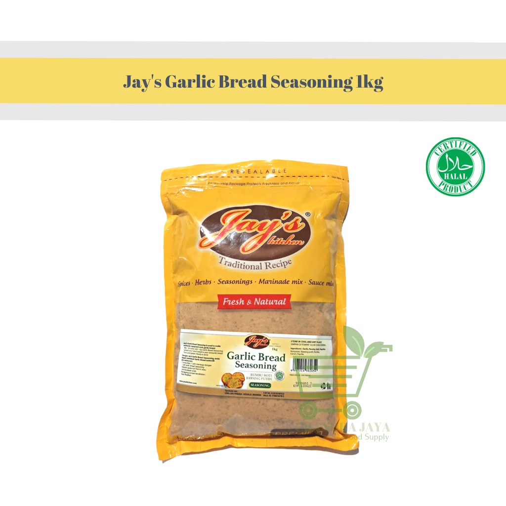

Jay's Garlic Bread Seasoning 1kg - Bumbu Roti Bawang Putih