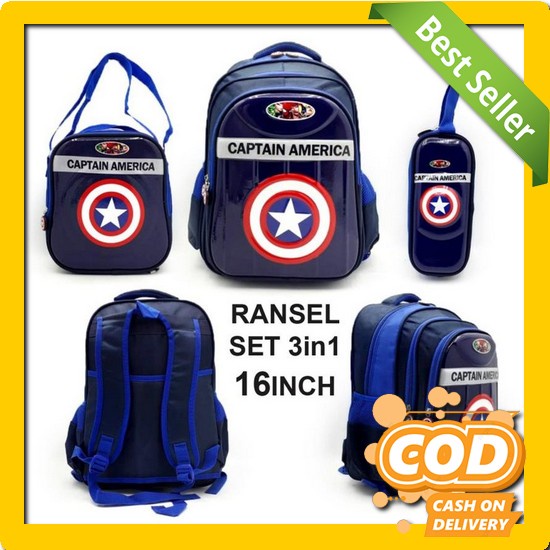 Surprise.Mall Tas Sekolah Anak Perempuan Sd Smp Sma Backpack Ransel Se Set 3In1 Tas Ransel Sekolah S