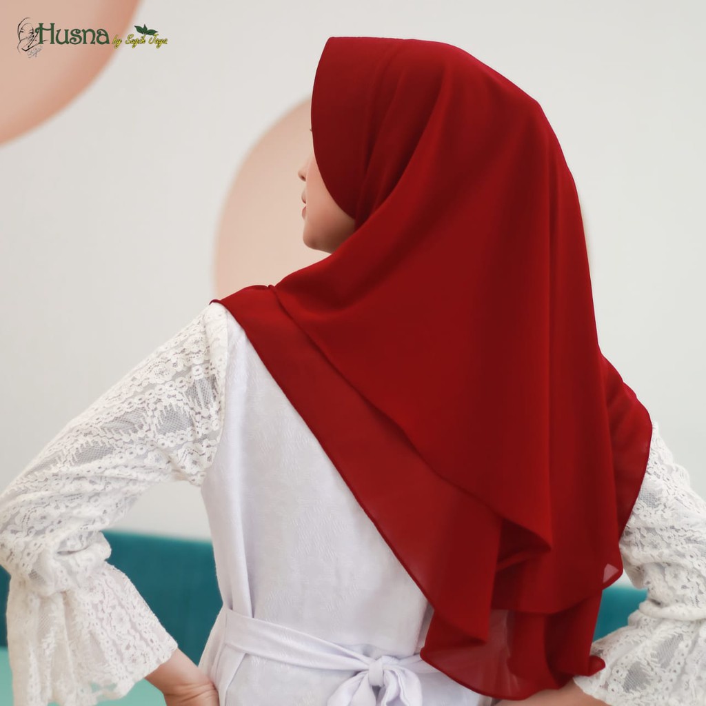 Husna Khimar Mini Ziggy Swarovski Ceruty Babydoll