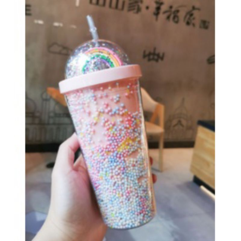 Tumbler Rainbow/tumbler anak/tumbler unik