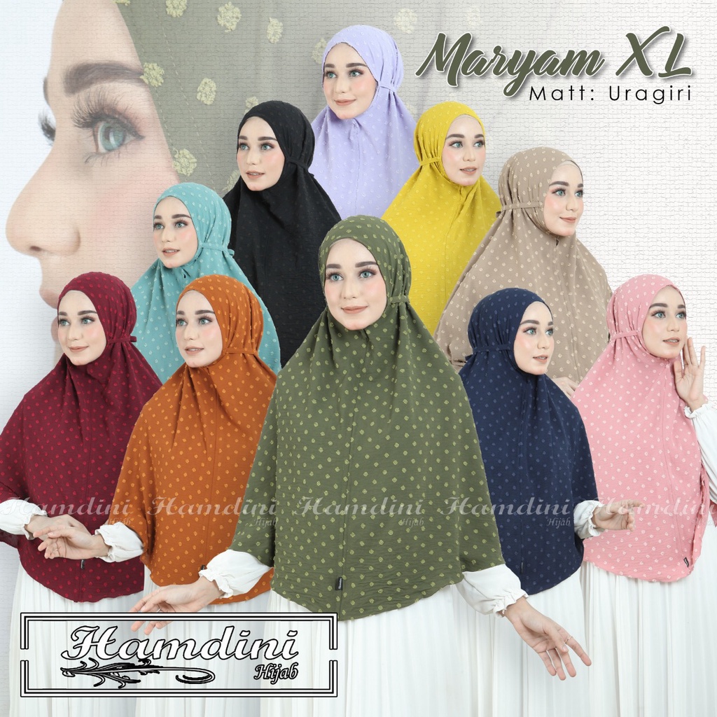 Hijab bergo Maryam bintik XL ory hamdini