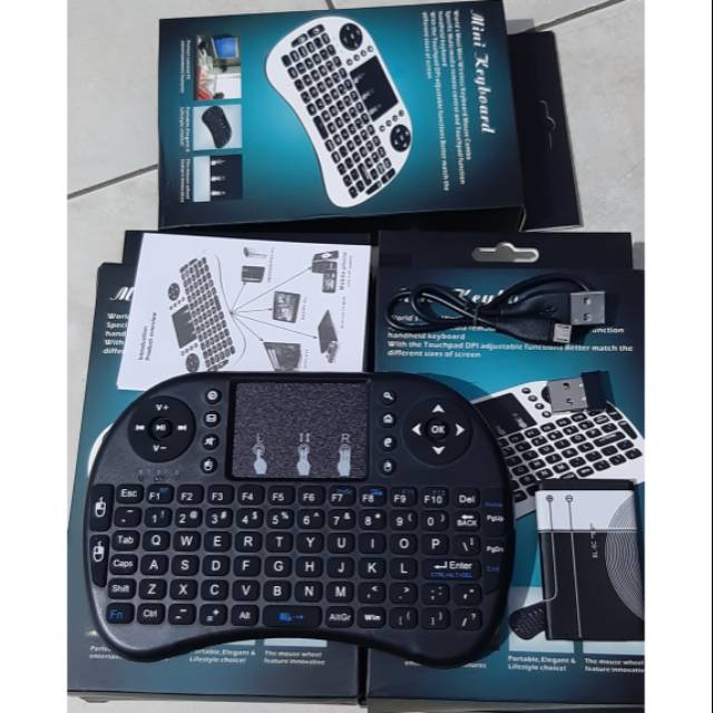 REMOTE REMOT MAGIC TV LED LCD I8 KEYBOARD AIR MOUSE ORIGINAL ASLI