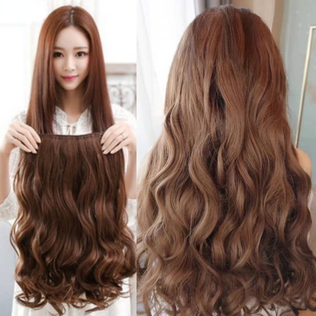 4 Klip Extension Rambut Gaya Trendy Tebal Anti Shock Untuk Wanita