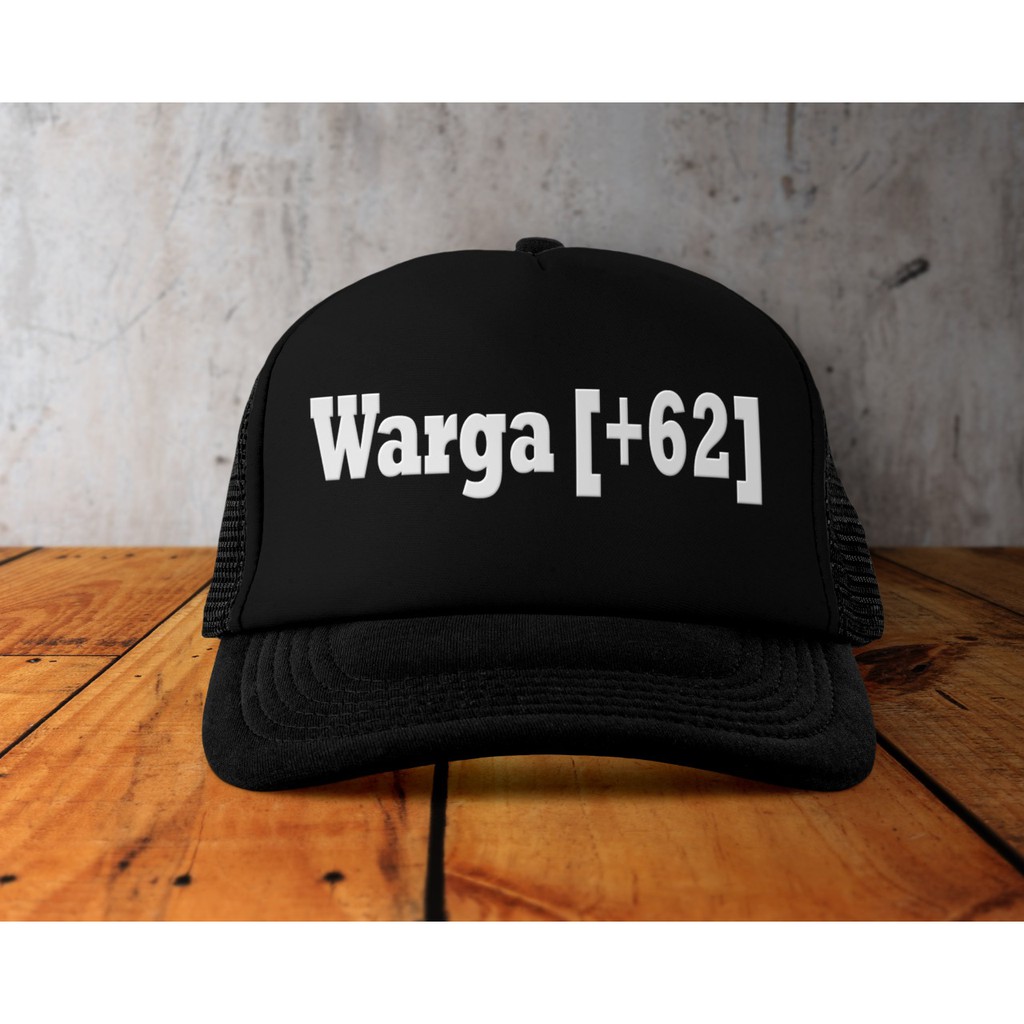 topi trucker jaring warga+62 banyak warna topi keren topi unik topi distro topi kata kata