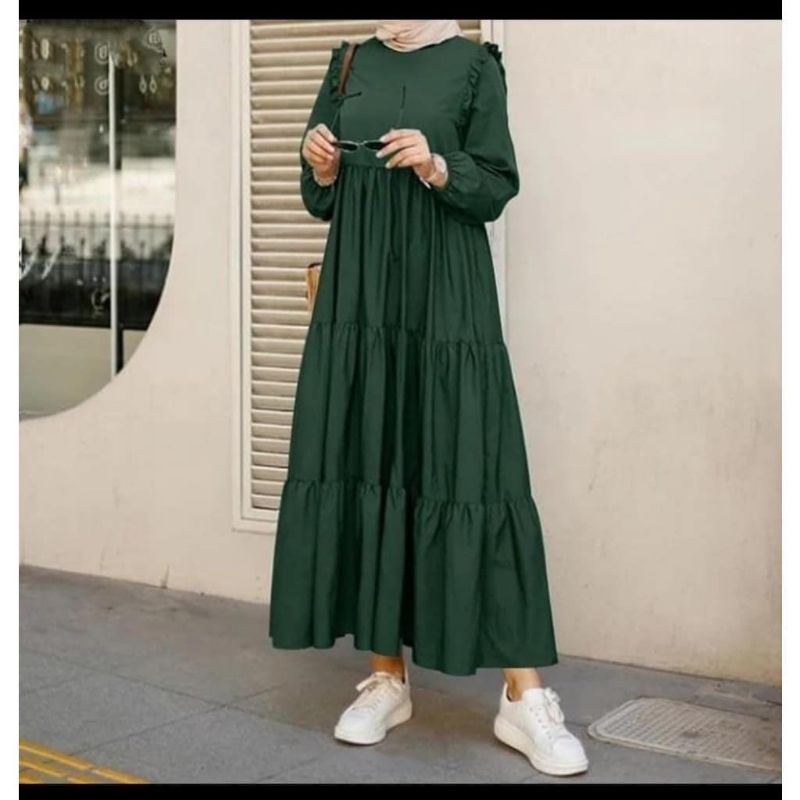 KAERA MIDI DRES POLOS TERBARU DRES JUMBO TERLARIS GAMIS GANTUNG TERMURAH MIDI DRES KONDANGAN BAJU DRES MASA KINI BAJU POLOS TERPAFORIT OOTD TIKTOK GAMIS REMAJA KASUAL PROMO COD