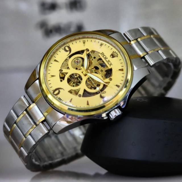 JAM TANGAN ROLEX  MATIC TRANSPARAN