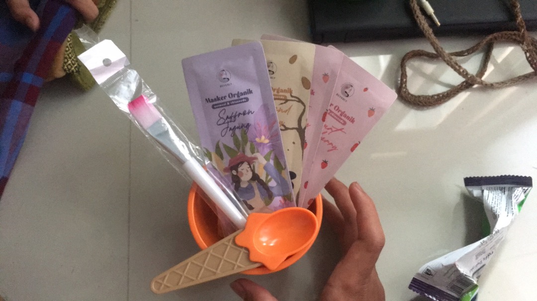 Mangkok Masker Ice Cream / Mangkok Es Krim