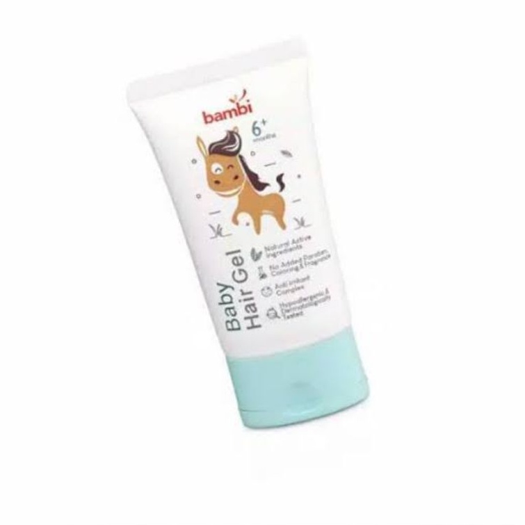 Bambi Baby Hair Gel 50ml - Bambi Gel Rambut Bayi - Minyak Rambut Bayi