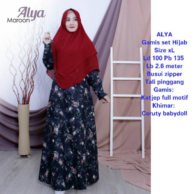 ALYA Gamis Set Khimar Syari