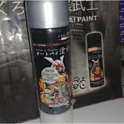 

Samurai Paint&Pylox&Cat Semprot 2K06 Silver Grey Epoxy Metal Primer