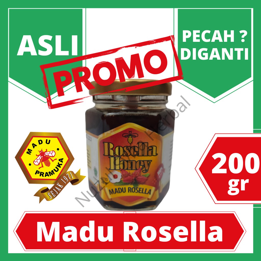 

MADU PRAMUKA ASLI Madu Rosella Madu Pramuka Rosella 200 gr