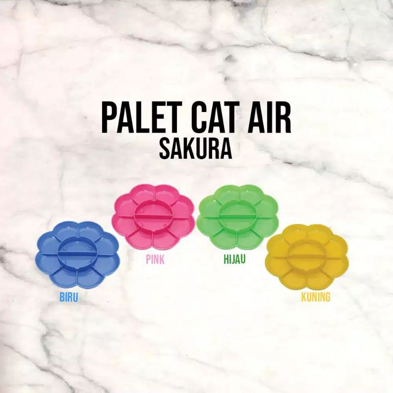 Palet Cat Air motif kupu-kupu/love/sakura/kepiting