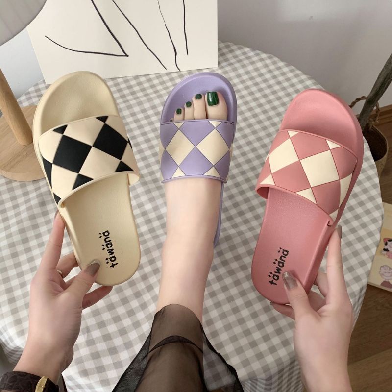 Sendal Tawana Slop Dadu Original / Sandal Tawana Wanita Import