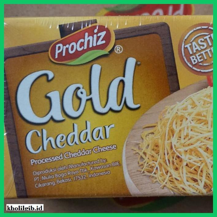 

Ujekujek- Keju Prochiz Gold Cheddar 170 Gr -Original.