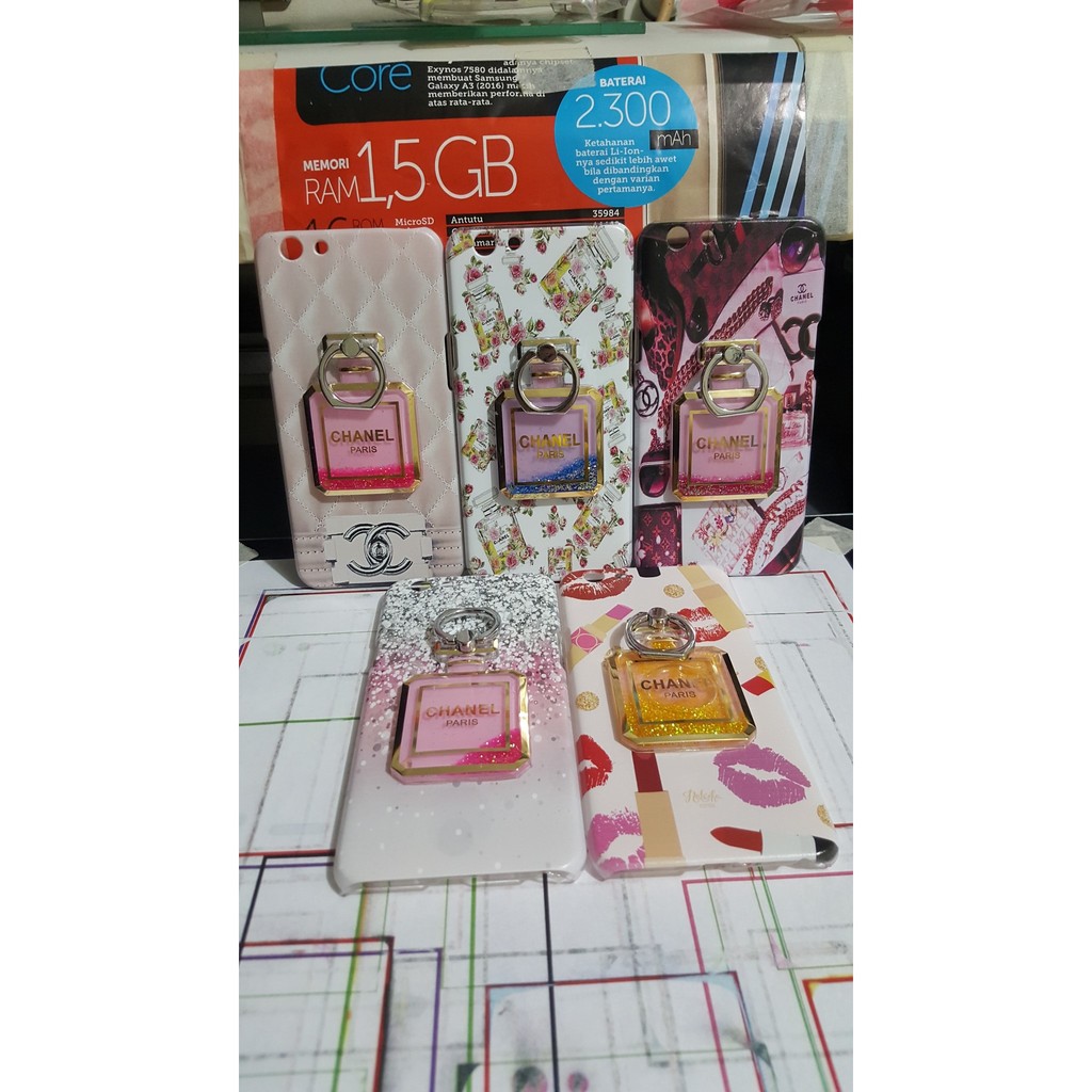 Silicon Casing Gliter Standing Oppo F1 / F1+ F1 Plus