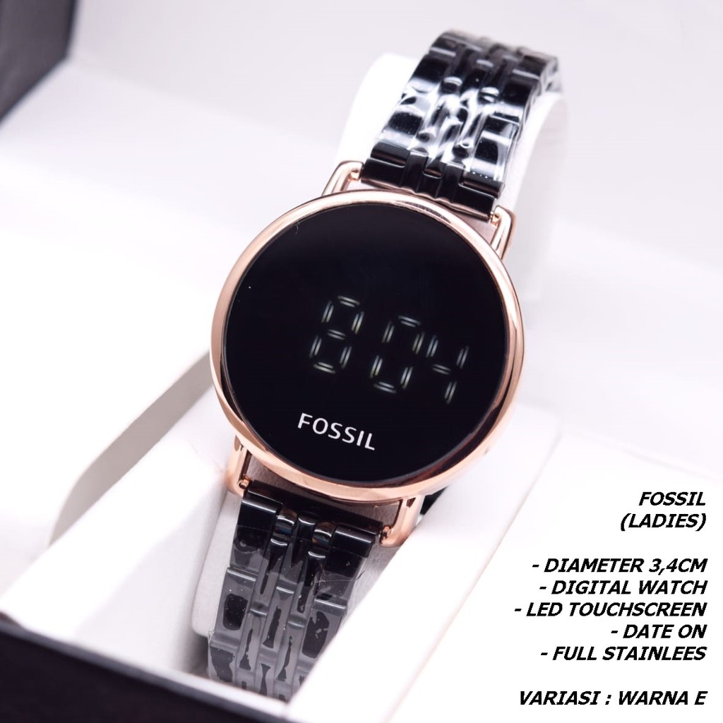 JAM TANGAN WANITA FASHION RANTAI BODY BULAT TANGGAL AKTIF