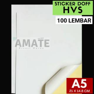 Kertas Stiker Label Doff HVS A5 100s Sticker Bontax Kertas Stiker Label Doff HVS A5 100s Sticker Bontax