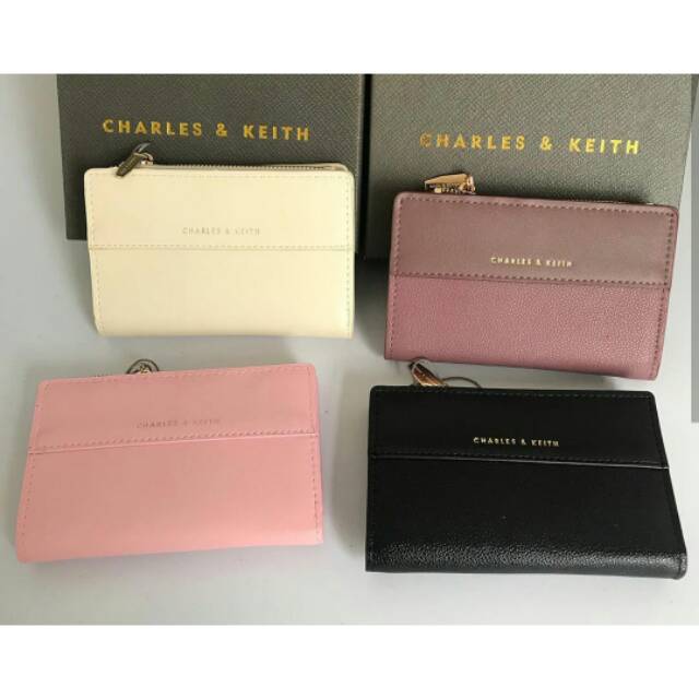 Charles & Keith Classic Snap Button Wallet