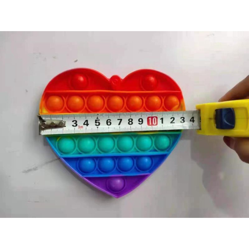 MAINAN POP IT MURAH MAINAN RAINBOW PERMAINAN GEAM ANAK ANAK POPIT PUSH ITS MAINAN MULTICOLLOR-POP IT ILOVEYOU