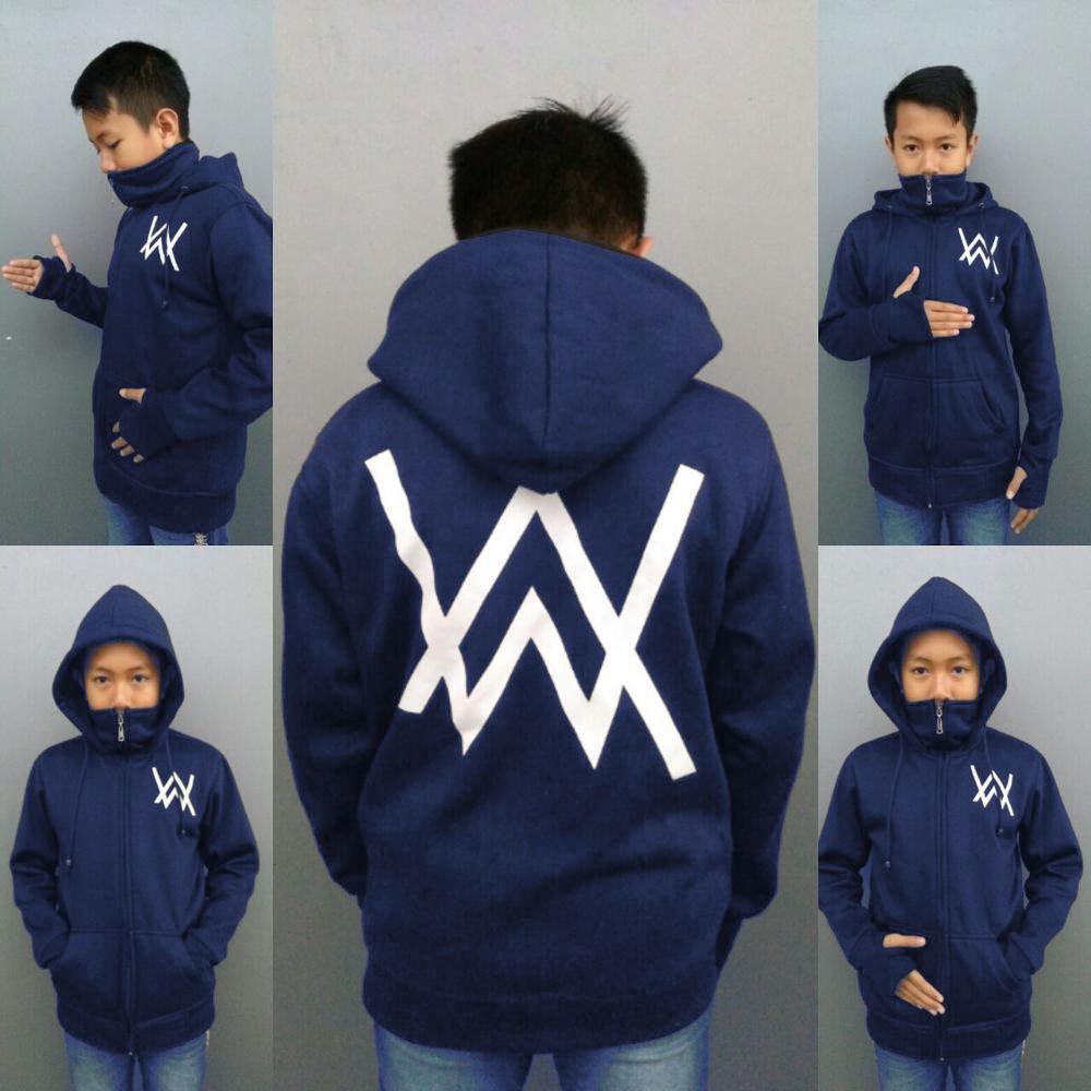 Jaket sweater Anak Hoodie AW Ninja Fleece Tebal