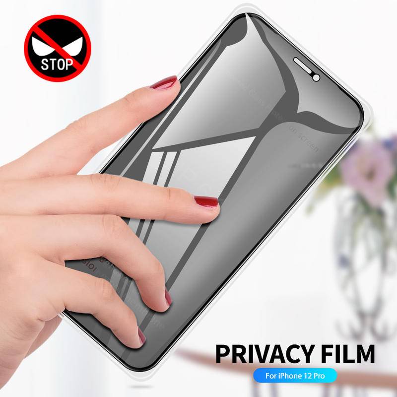 Pelindung Layar Tempered Glass Anti Spy Untuk iPhone 13 12 11 Pro Max Mini X XR XS Max 7 8 6 6s Plus SE 2020 2022