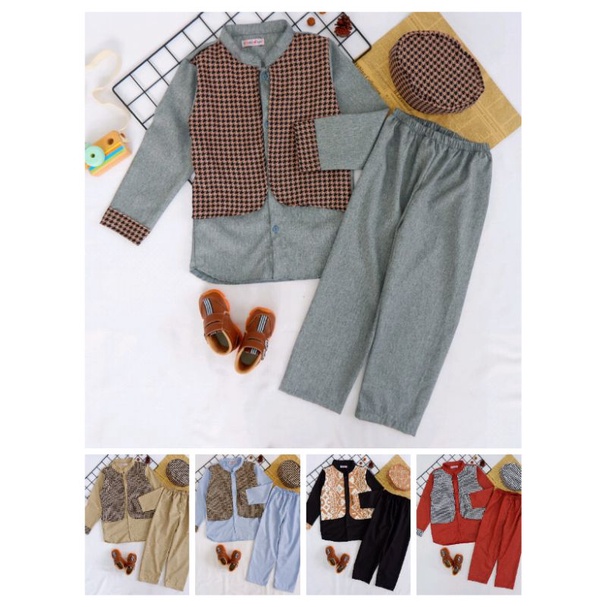 Setelan Koko Rompi Anak