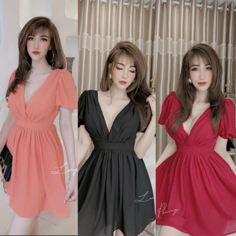 mini midi dress Korea dress party maroon sexy korea