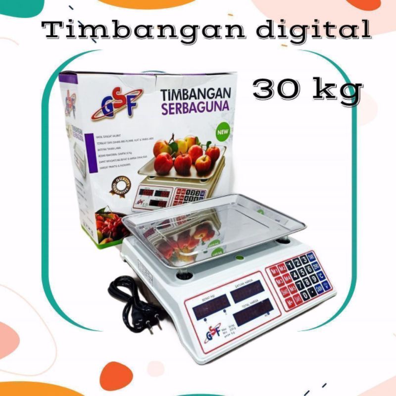 timbangan duduk digital 30kg merk gsf