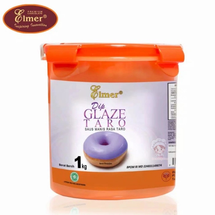

Elmer Dip Glaze TARO Vista 1 kg Topping Donat Selai Roti