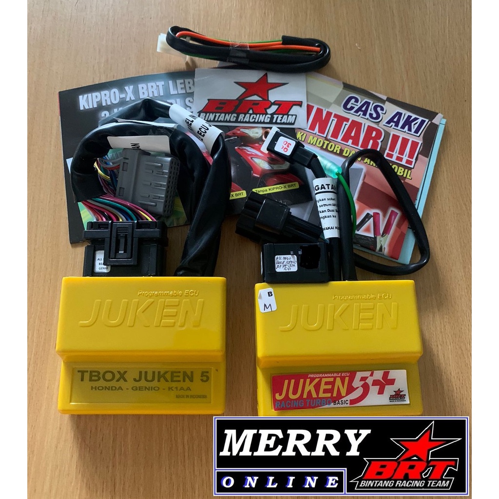 Ecu BRT Juken 5 Plus dan TBOX Genio Scoopy Deluxe Beat LED Street 2020 Dualband Racing Turbo