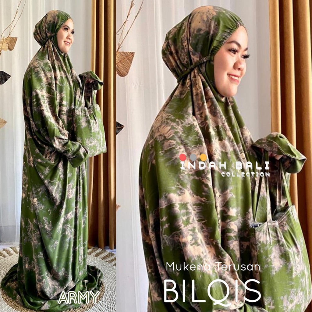 Mukena Bali Abaya terusan Smoke Super jumbo