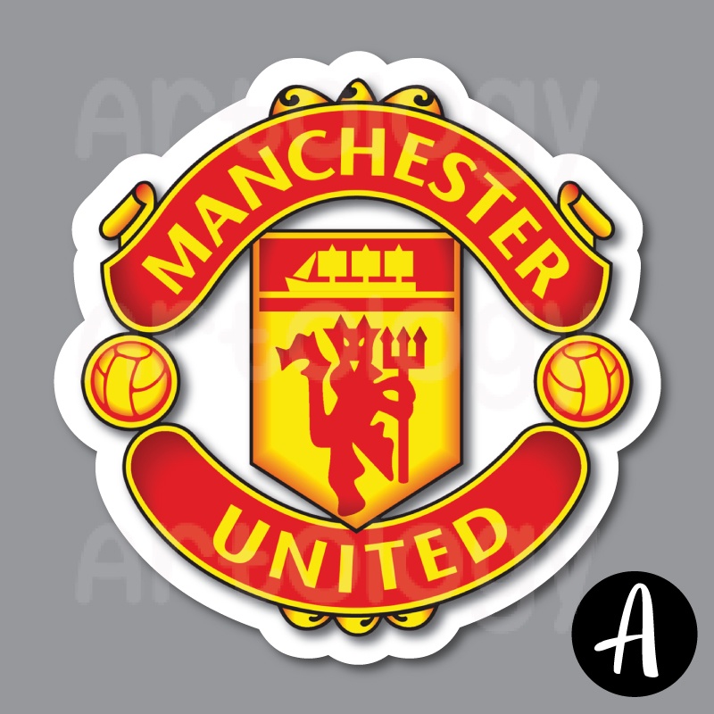 

[@Rp 3.500, Minimal beli 3] Sticker Tahan Air Manchester United MU Klub Bola Liga Inggris - Stiker Laptop Koper Water Resistant