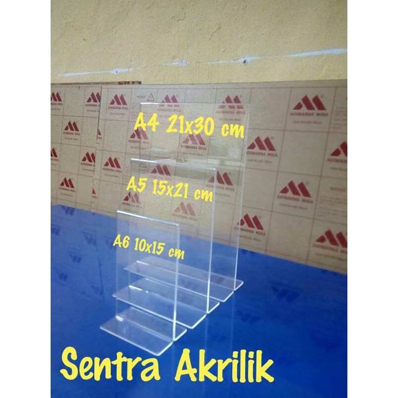 

Ready COD Acrylic/Akrilik Display A4 uk 21x30 cm ORIGINAL