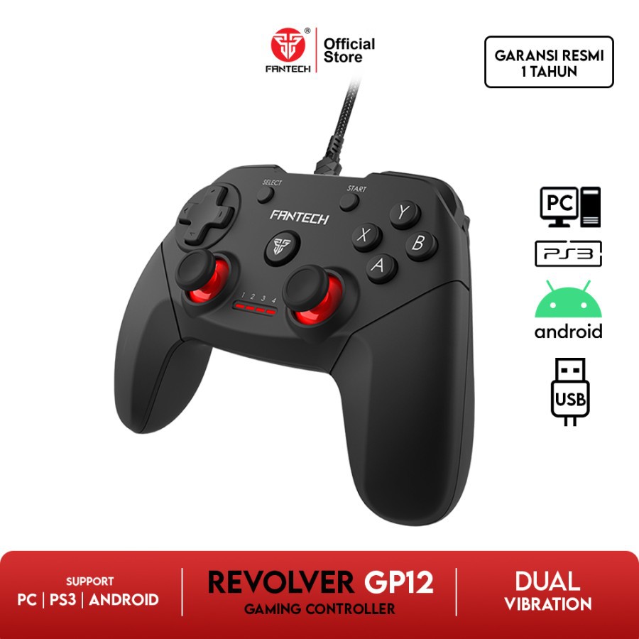 Fantech Revolver GP12 Gaming Controller Gamepad Joystick USB GP-12