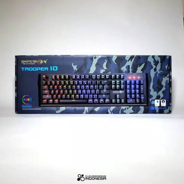 Keyboard Gaming Imperion Trooper 10 KG-M10F Mechanical, RGB mirip imperion MECH 10