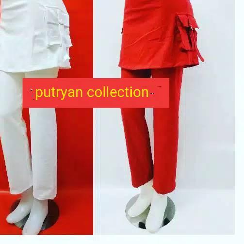 Celana Senam rok kantong Merah//Bayar Ditempat