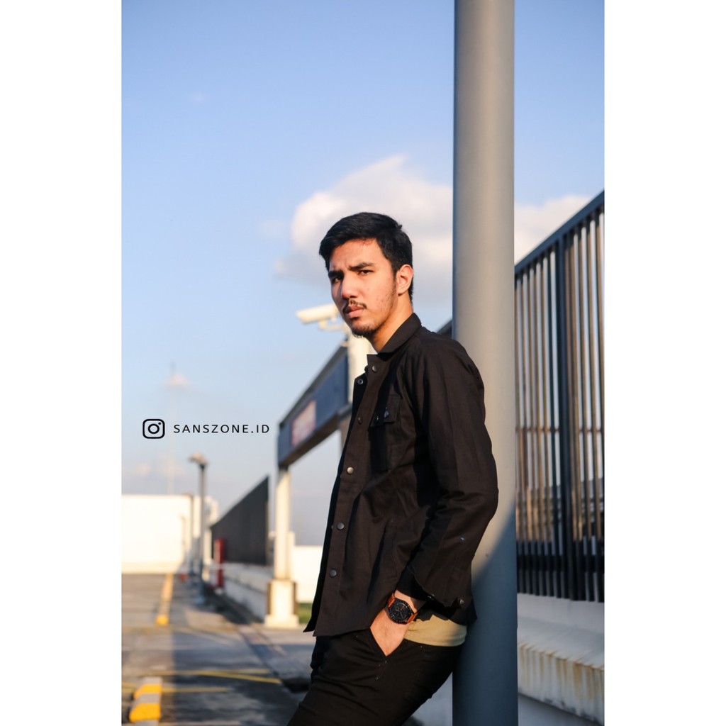 Sanszone jaket pria bahan canvas premium - Jacket Canvas Premium