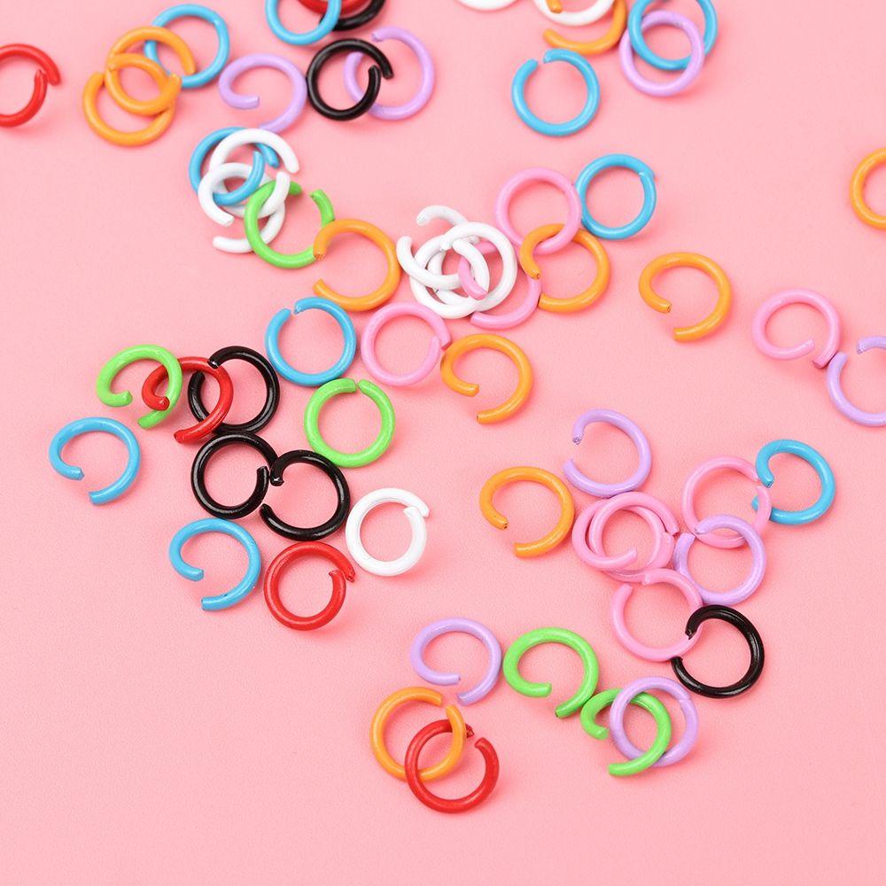 Lily 100 Pcs Temuan Perhiasan DIY Kalung Logam Membuat Perhiasan Membuat Aksesoris Split Ring