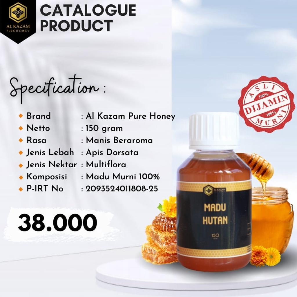 

Panen Madu 100% Murni Nektar Bunga hutan klanceng kelulut (Full nektar Bunga)