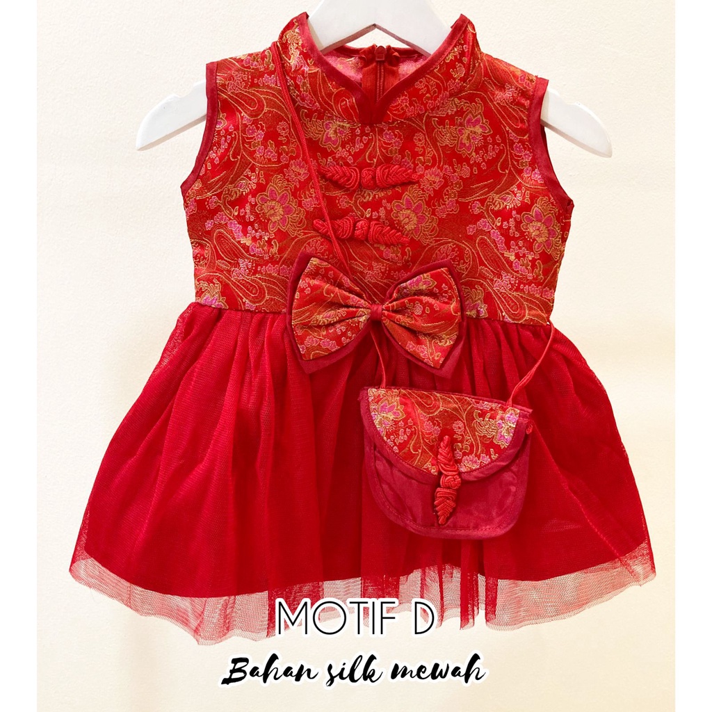 MEWAH dress imlek sangjit premium babeebabyshop dress cheongsam anak dress cheongsam bayi baju imlek anak
