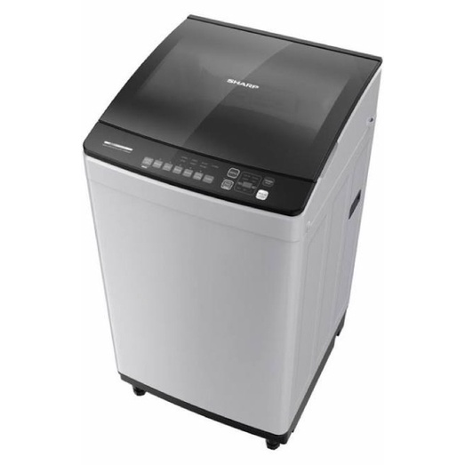 Mesin cuci 1 Tabung Otomatis 8 KG 8kg Sharp ESM 8000 / ESM8000TGg Kaca penutup Megamouth