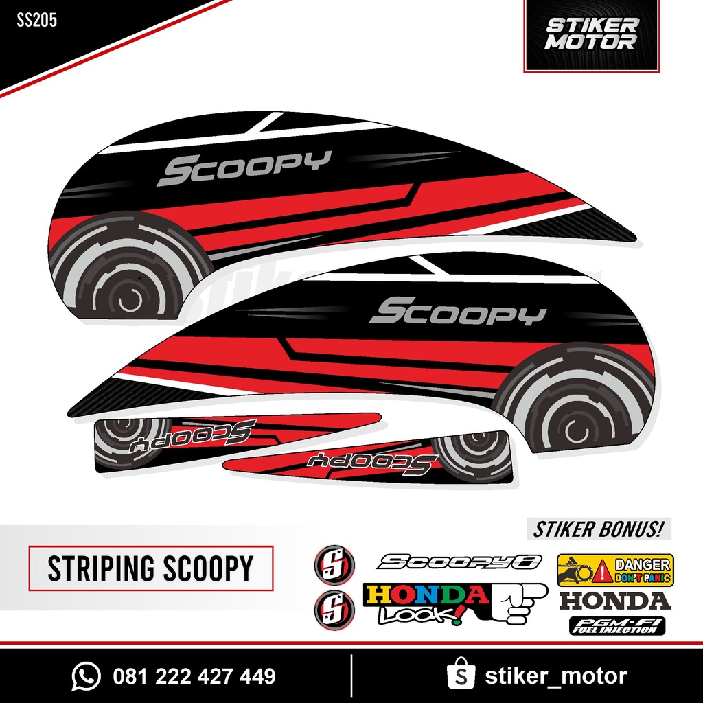 STRIPING SCOOPY GRAFIS / SCOOPY 2013 - 2013 / STICKER ALL SCOOPY / STRIPING ALL SCOOPY / THAILOOK / 